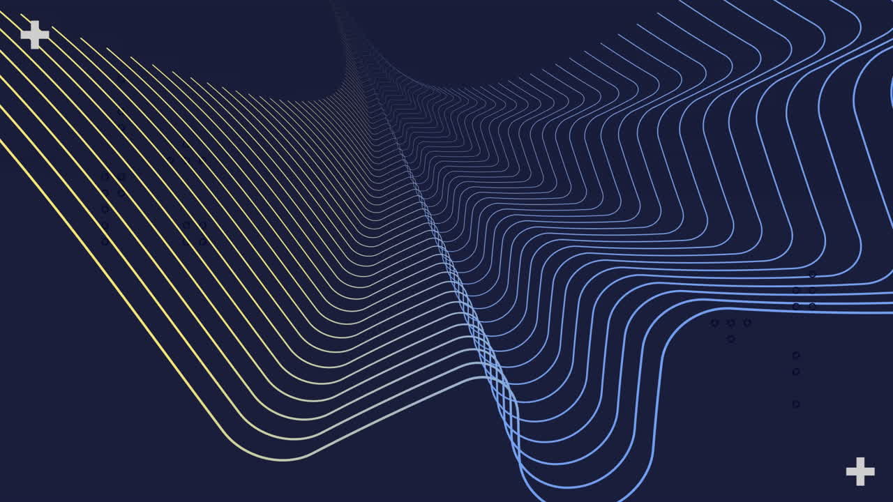 animación de un patrón blanco moviéndose sobre un fondo azul