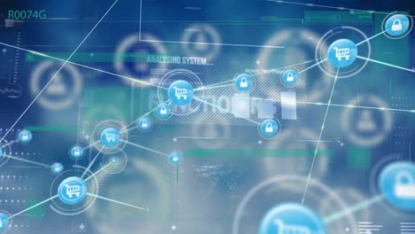 Animation-of-network-of-connections-over-data-processing