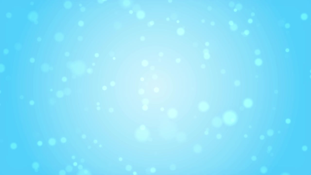 4K particles in the style of magic movement on a soft blue background. Looped animated frames. Ultra HD 3840x2160. The movement of particles in the air.
