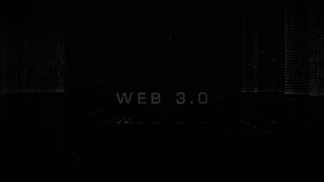 추상 디지털 웹 3.0 사이버 도시 배경 스 비디오 미국, 기술, 루프 가능한 요소 도시 레이아웃 입자, 추상, 배경 웹 3.0