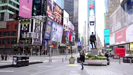 times square during corona lockdown