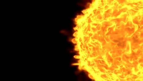 3d animation of the sun star.