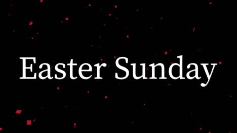 evento del domingo de pascua texto animación gráficos en movimiento