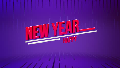 Modern-Happy-New-Year-text-on-purple-lines-geometric-pattern