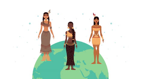 female indigenus group ethnicity and planet