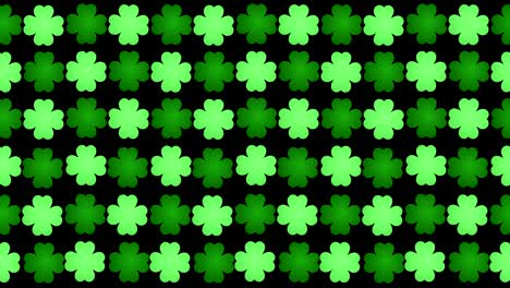 four leafed clover saint patrick day irish holiday seamless loop motion background