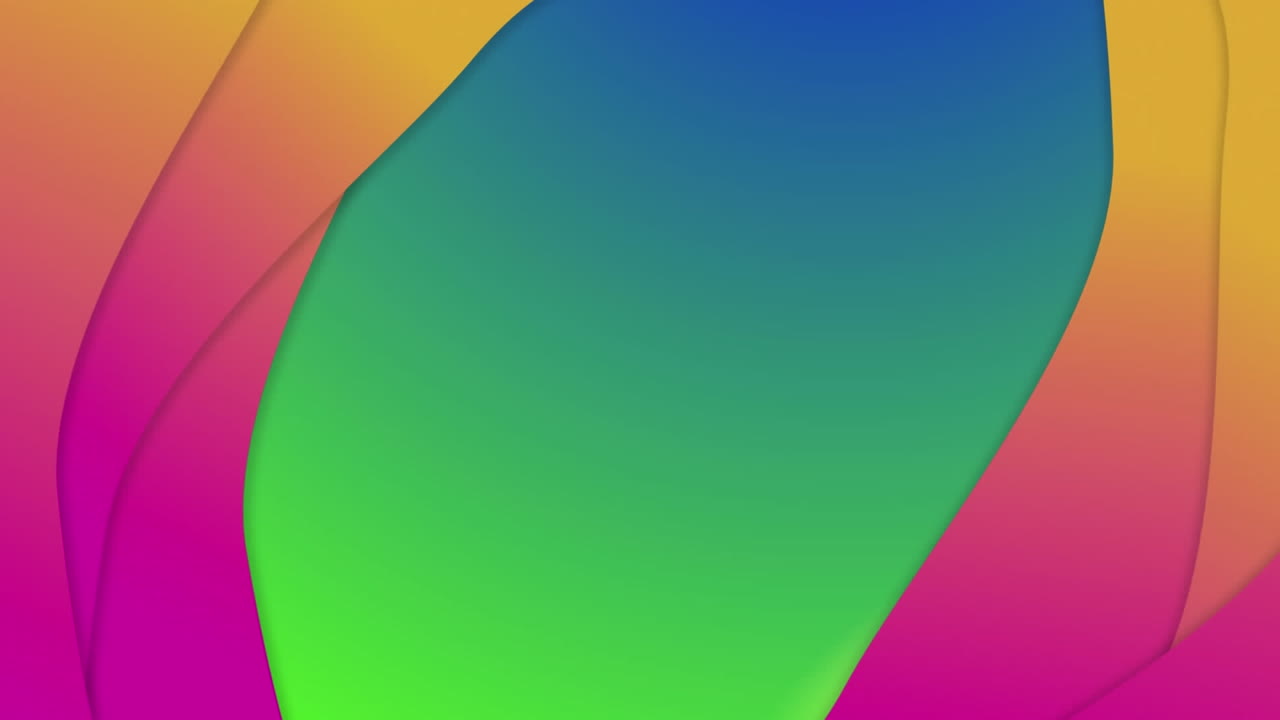 animación de destellos de lentes desenfocados que se mueven en forma en un fondo de gradiente