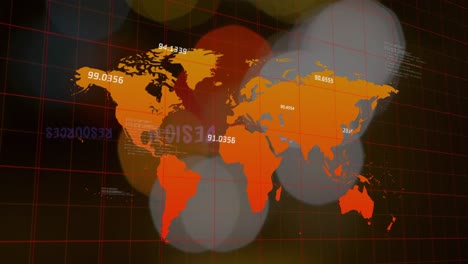 Animación-Del-Procesamiento-De-Datos-Financieros-Sobre-Puntos-De-Luz-Contra-El-Tráfico-De-La-Ciudad