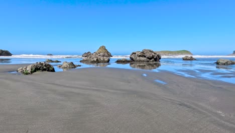 coral rocks on pacific ocean beach