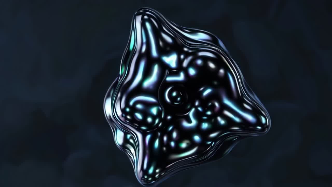 forma de metal líquido abstracto