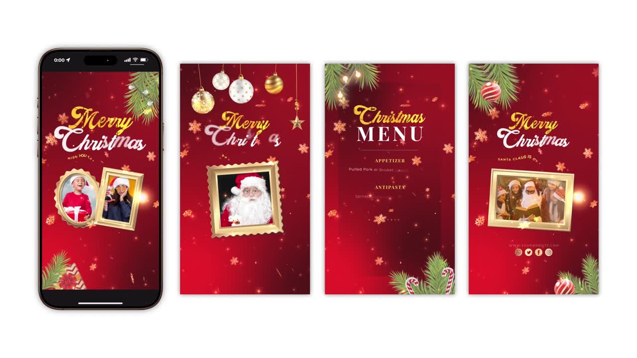 Merry Christmas Instagram Story | After Effects Template