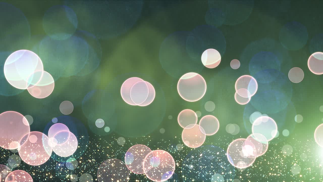 4k 따뜻한 입자 운동 배경