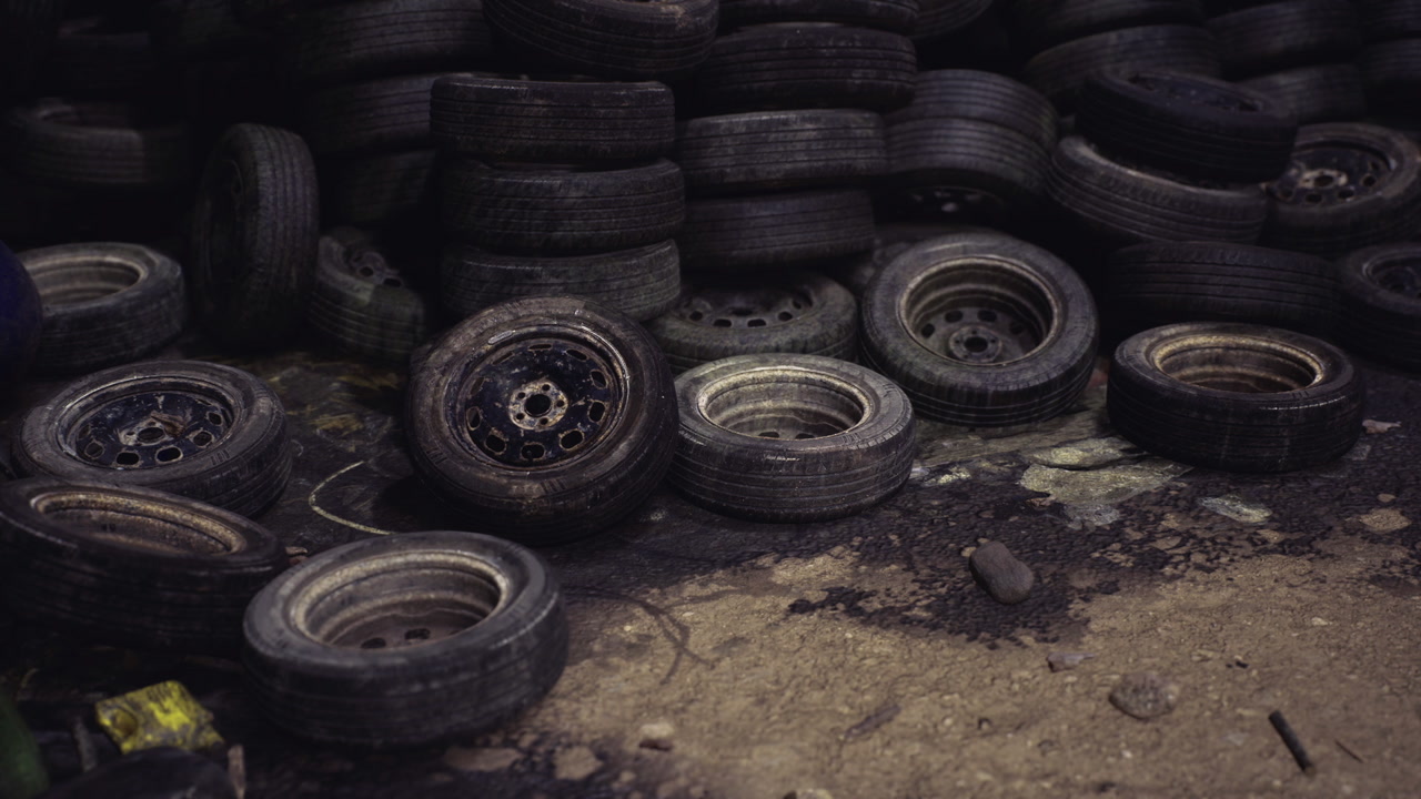 Pollution from discarded tires tire debris threatens land and safety