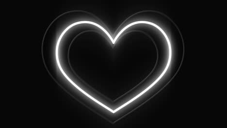 led light sign of a beating heart
