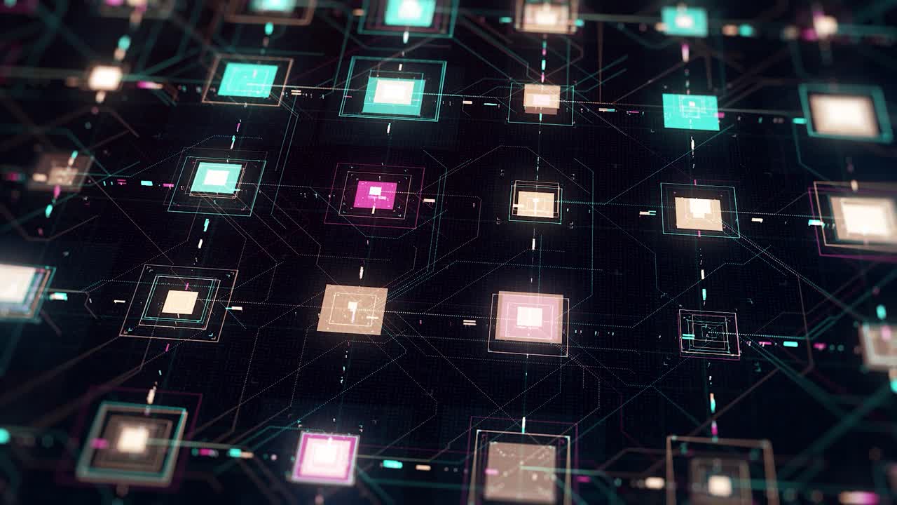 placa de circuitos digitales abstractos