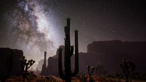 the milky way above the utah desert, usa