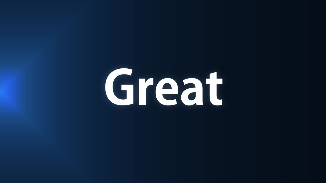 Great text animation message motion graphics