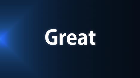 great text animation message motion graphics