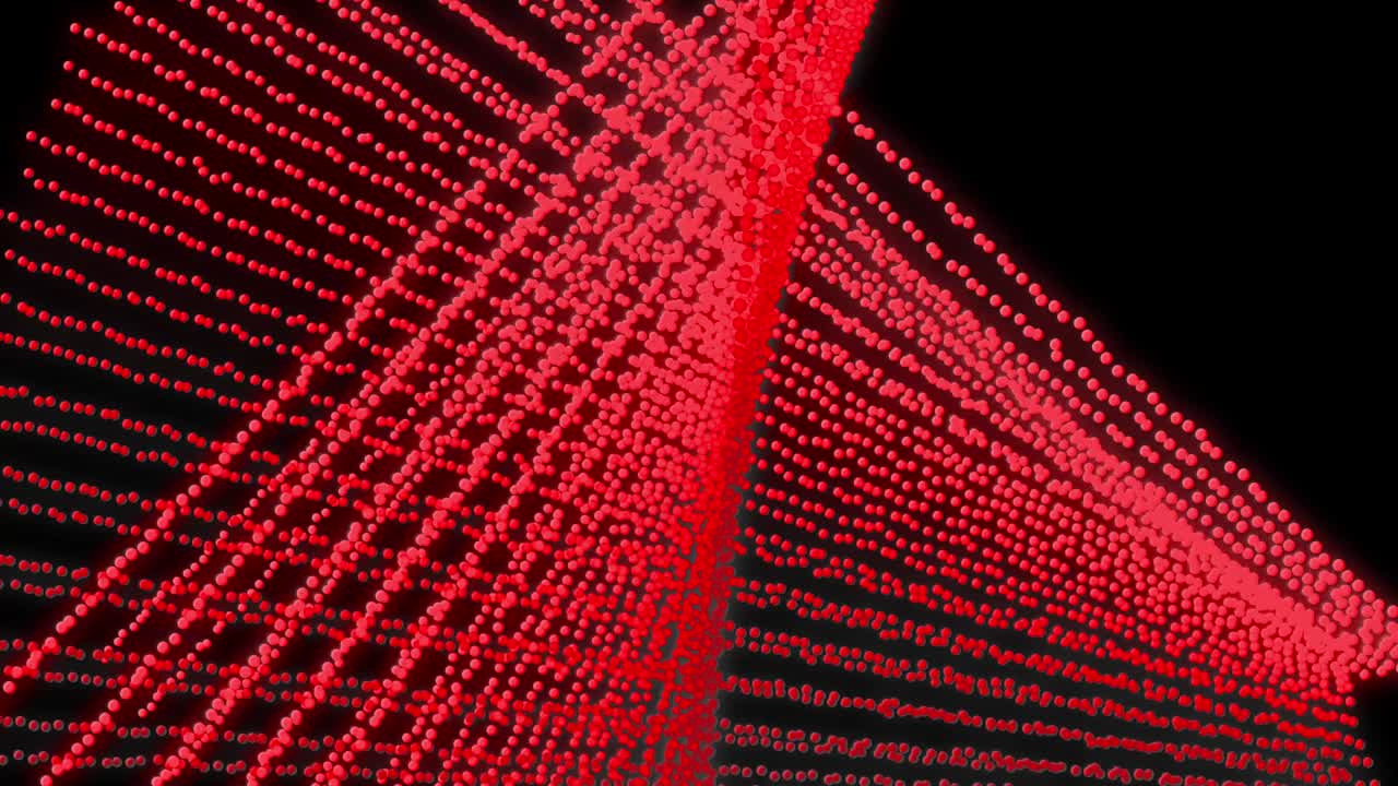 무지개 색상 변경 점 모양 패턴 애니메이션