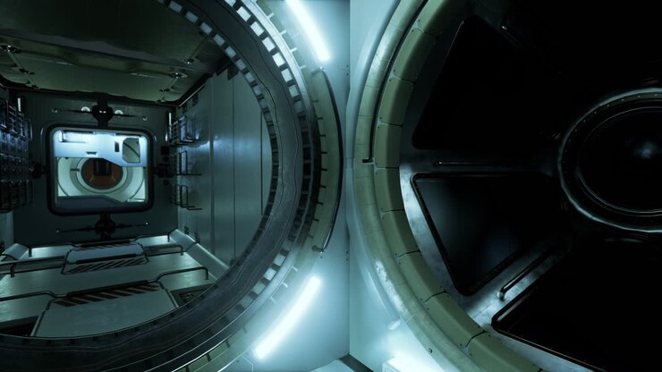 Futuristic Spaceship Corridor