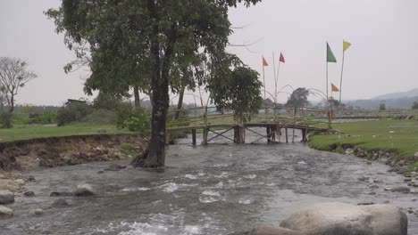 natural beauty of india and bhutan border or highland