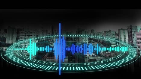 Animation-of-data-processing-over-cityscape