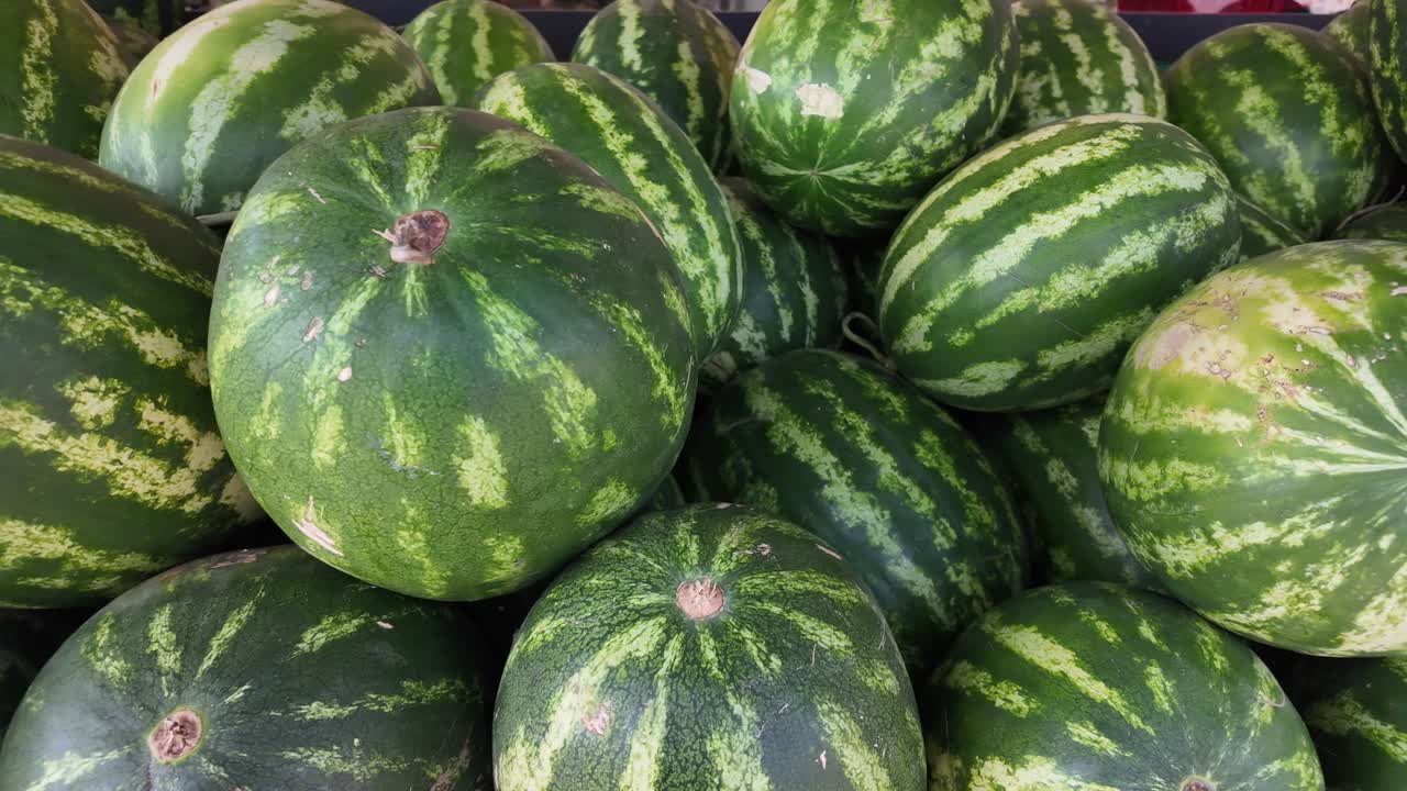 Pile of Fresh Watermelons