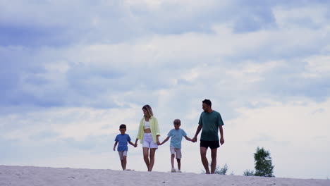 Familie-Am-Strand