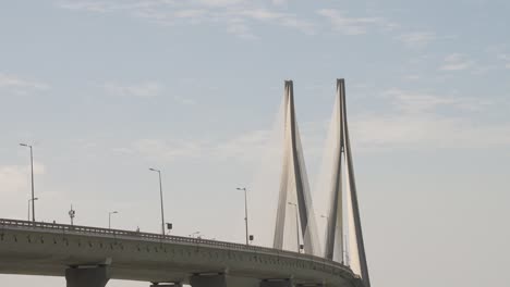 bandra worli sealink bridge over sea in mumbai india