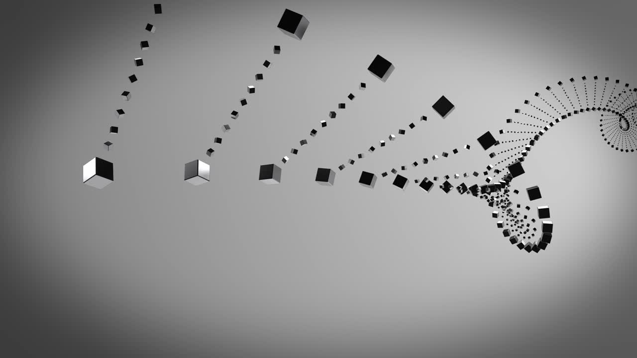 fondo del bucle de renderización 3d abstracto