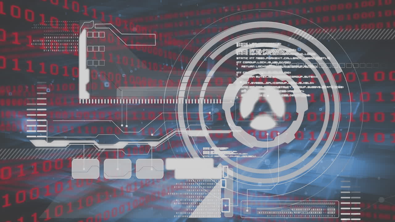 Animation of scope scanning with data processing over binary coding