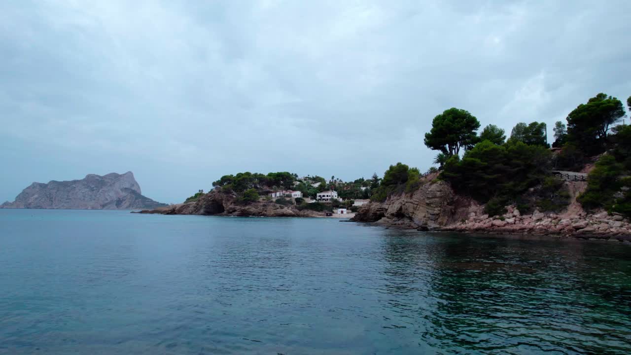 Ocean And Sea Cliffs, Scenic Resort In Summer - Drone Shot