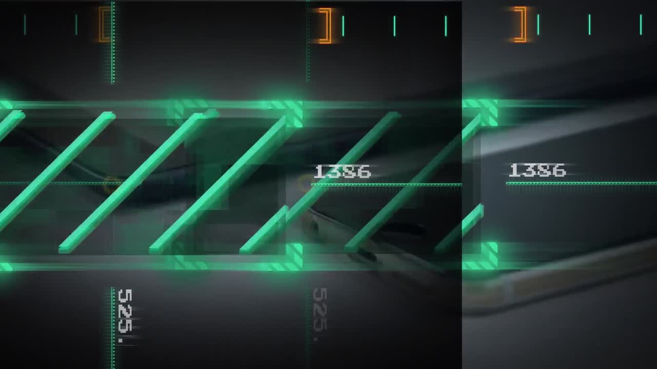 스마트폰과 태블릿을 통해 데이터 처리의 애니메이션