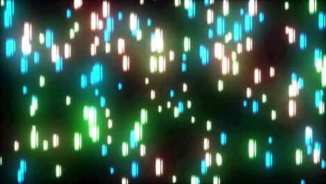 flujo de luz de neón rápido con efecto impresionante. concepto de animación de líneas de lluvia de datos digitales para big data, internet de las cosas iot ai, tecnología de red de computación en nube. bucle sin costuras 4k