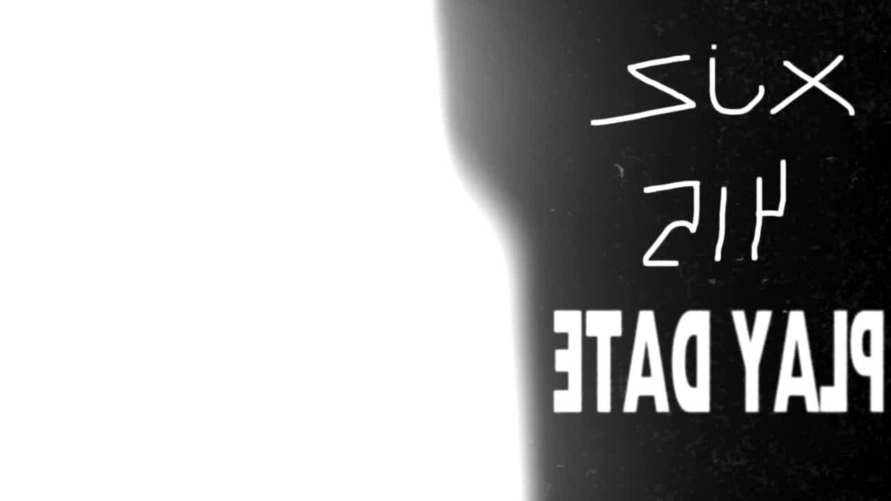 Abstract White Lines Drawing and Animating on Black Background