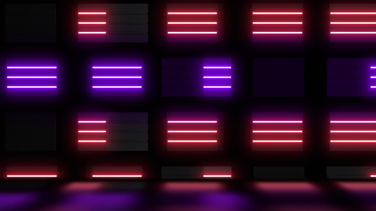 Neon Light Pattern Background