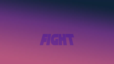 fight text with bold letters