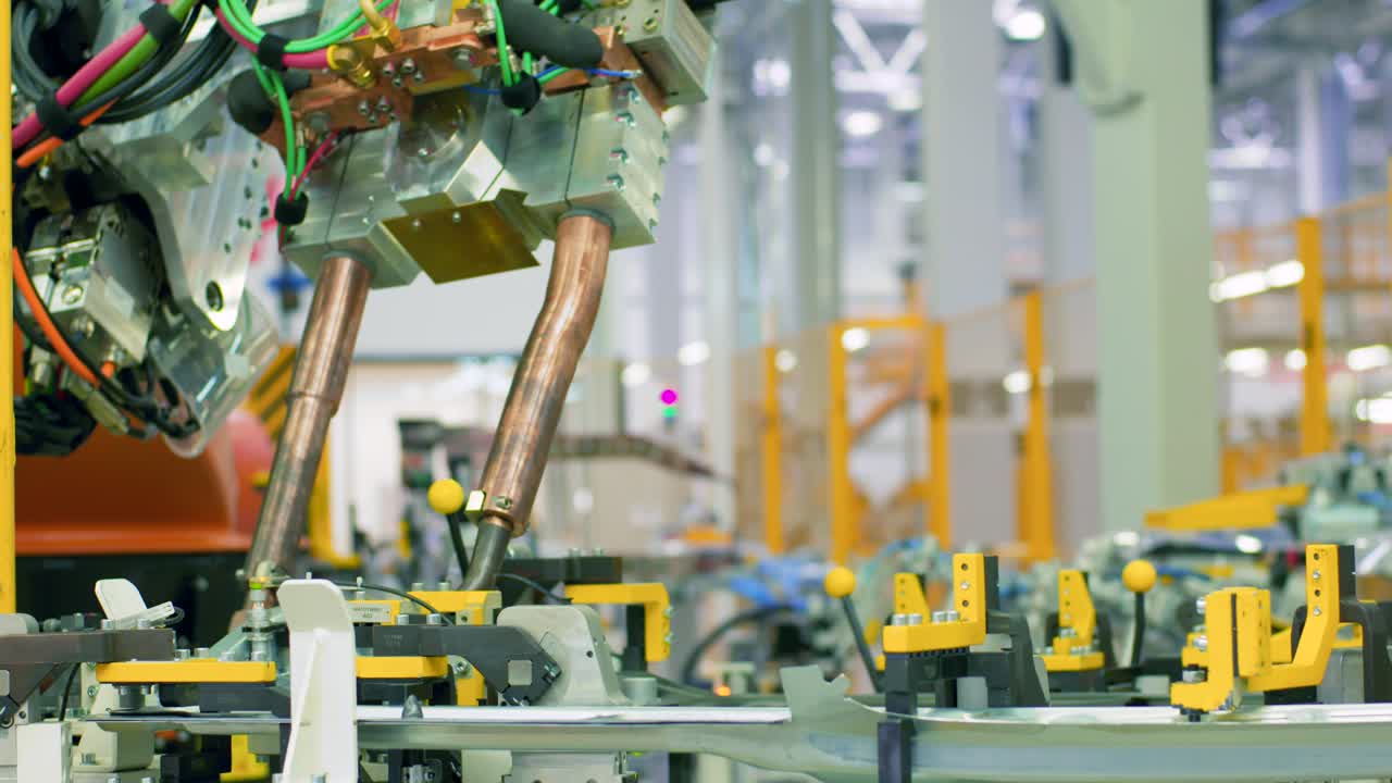 Automated Welding Process in an Automotive Factory