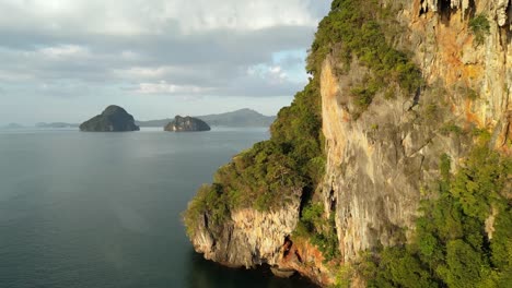 limestone cliffs in the andaman sea, untamed beauty of koh yao island's limestone cliffs in the andaman sea