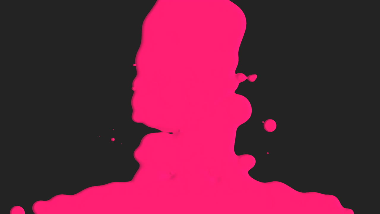 fluyendo líquido abstracto salpicaduras rojas manchas en gradiente negro