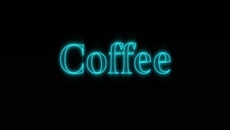 emerging blue coffee neon billboard 4k