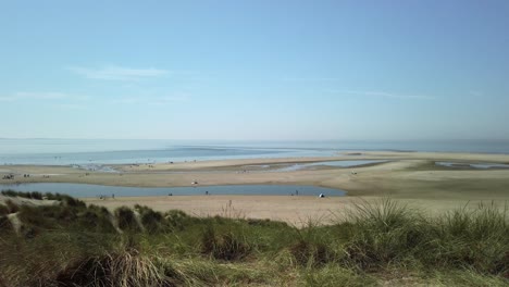 Überblick-über-Die-Nordseeküste-In-Zeeland,-Niederlande---4k60