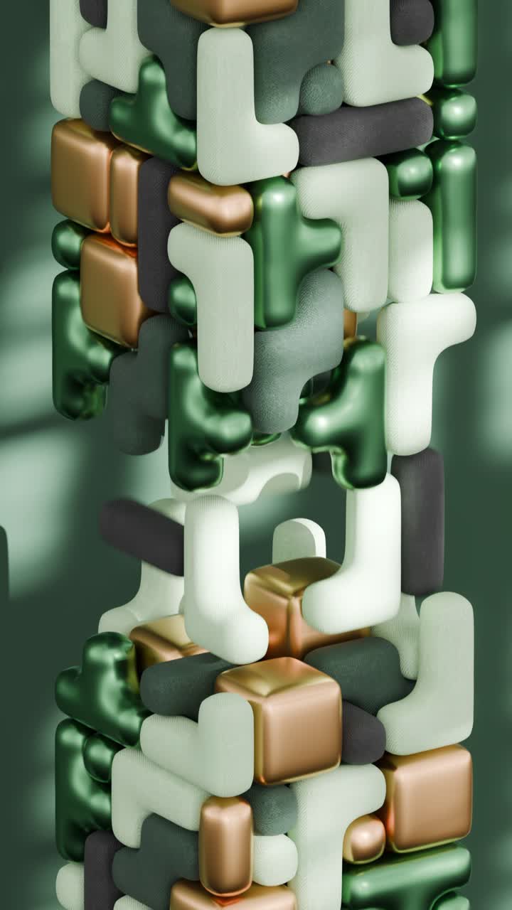 Abstract Geometric 3D Render
