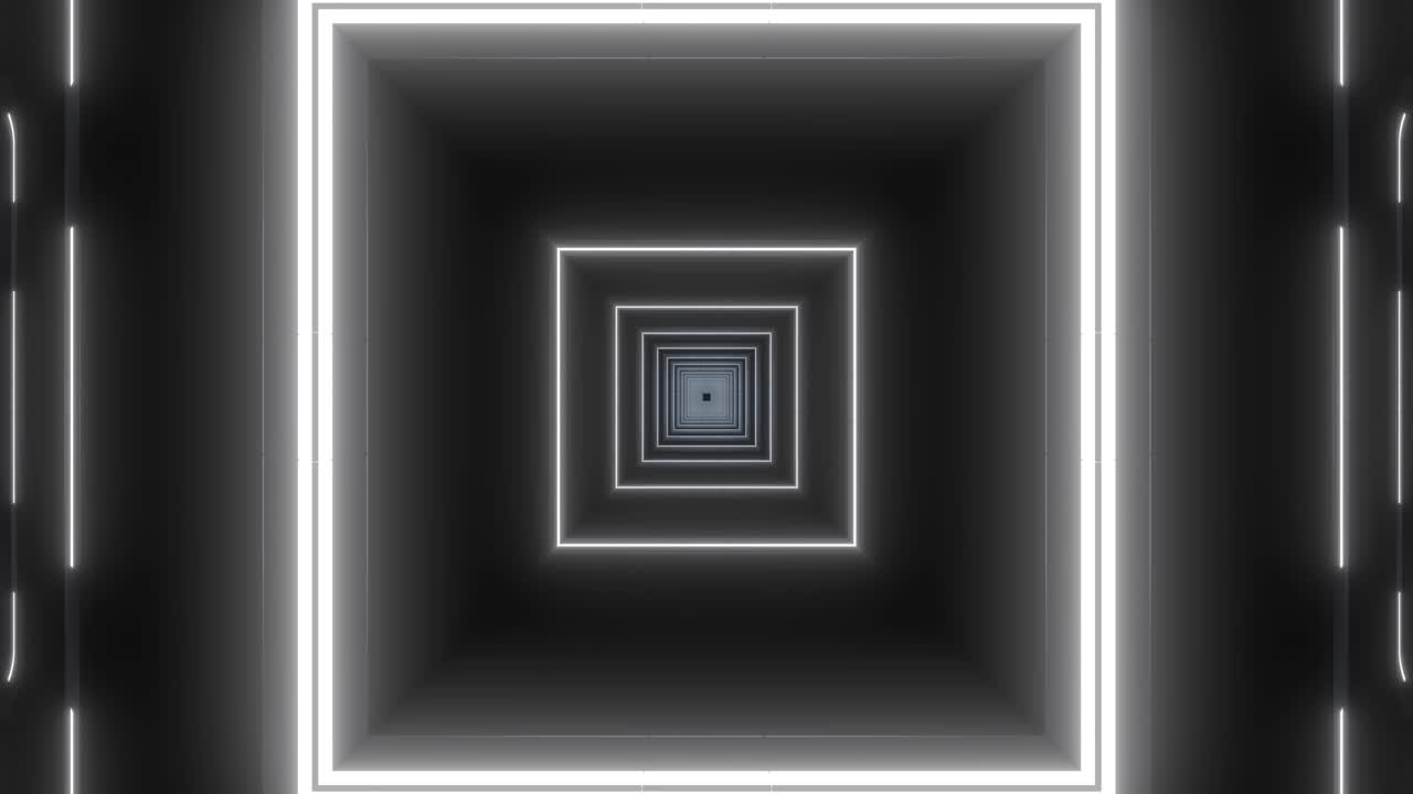 túnel de neón abstracto