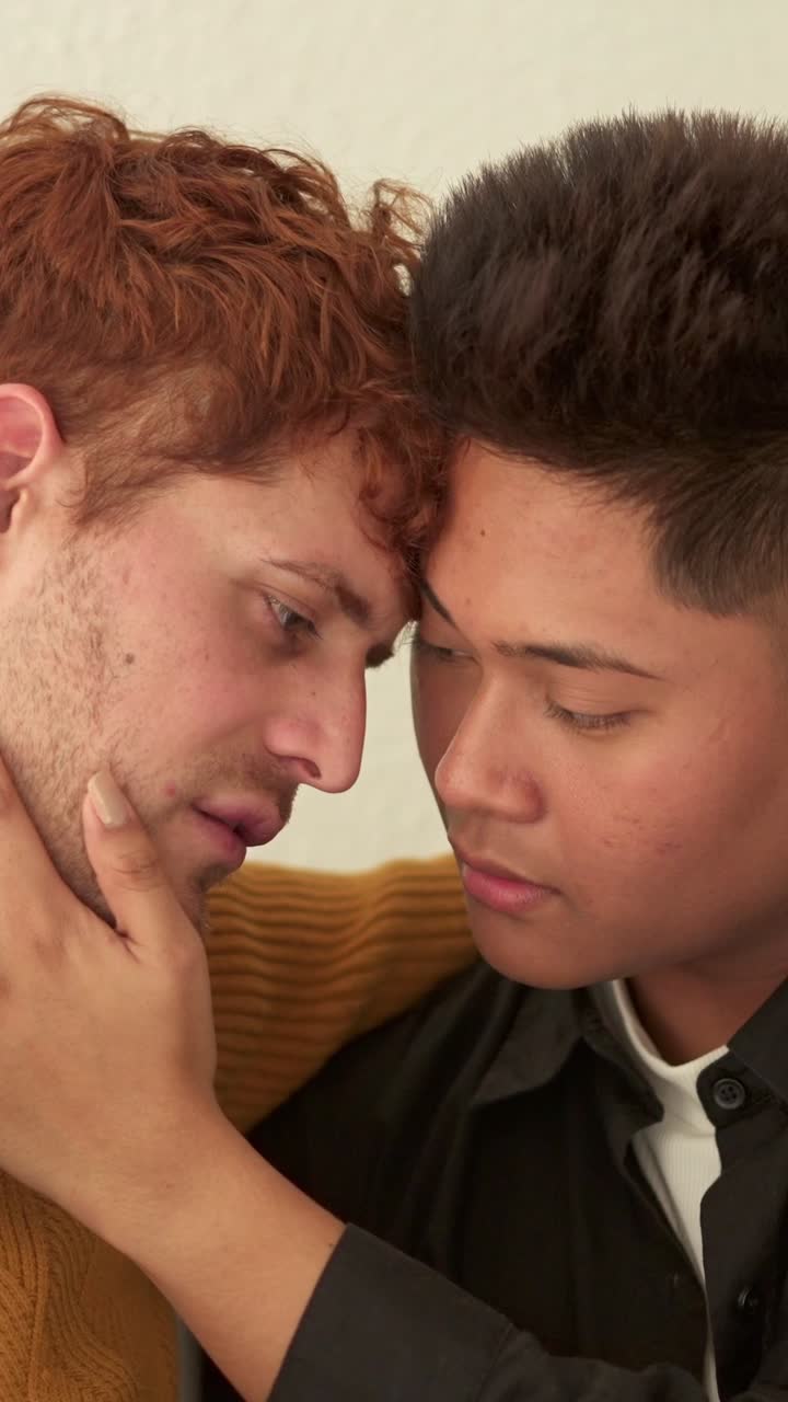 Two Men in a Tender Embrace