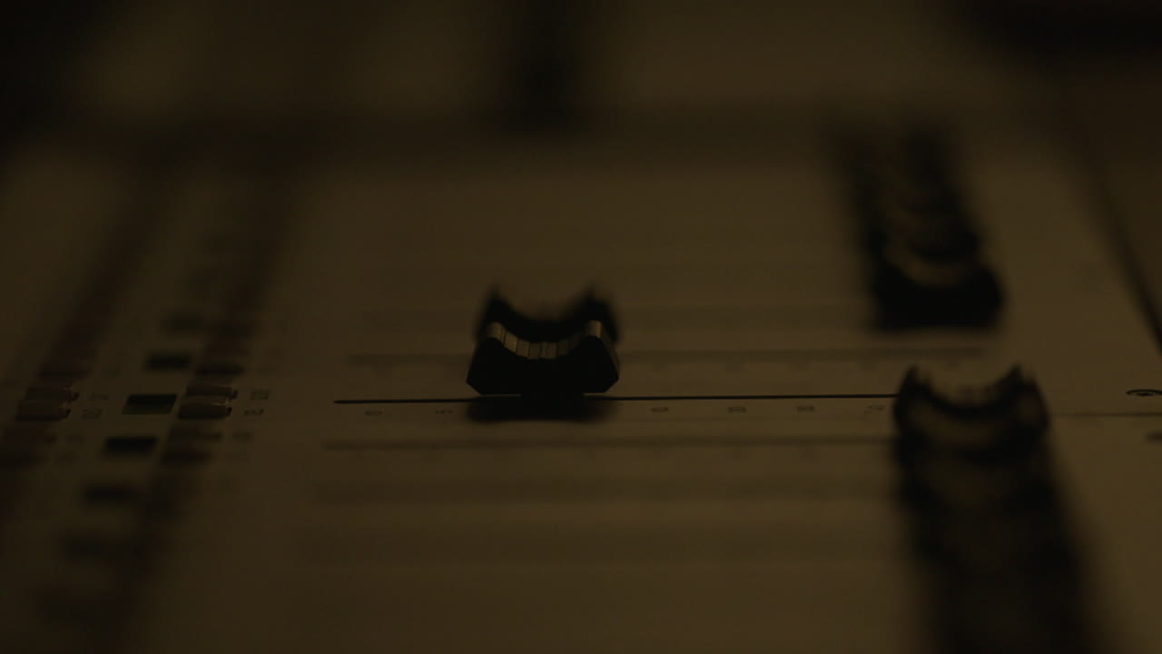 Audio Mixer Close-up