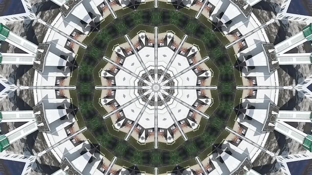 animación de bucle 3d con partículas como fondo de ciencia ficción