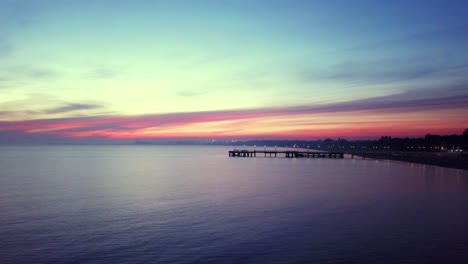 Temprano-En-La-Mañana-En-La-Playa-Justo-Antes-Del-Amanecer