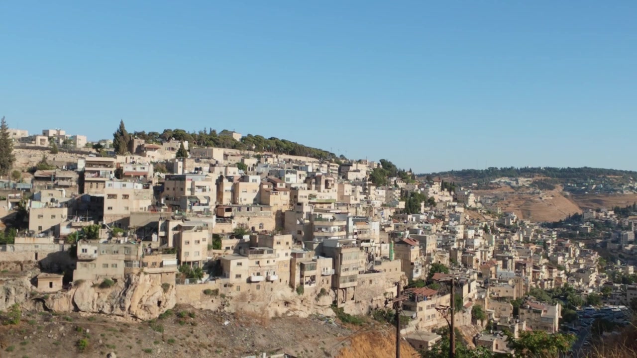 Antico paesaggio urbano di Gerusalemme in Israele