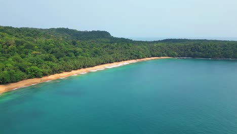 aerial view of praia granse,it is a remote and isolated beach, but it is stunning